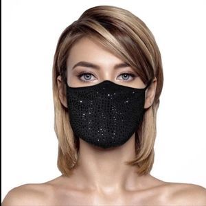 ⭐️JLO Style, Swarovski Crystal handmade face mask